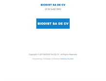 Tablet Screenshot of biodist.com